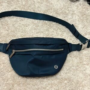 Lululemon dark teal belt bag